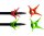 Tophat - Arrow Stopper 6x Pack Ø 8-9,4mm- rot